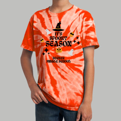 Youth Tie-Dye T-Shirt - Fall Holidays - Spooky Season Thumbnail