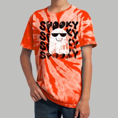 Youth Tie-Dye T-Shirt - Fall Holidays - Ghost Thumbnail