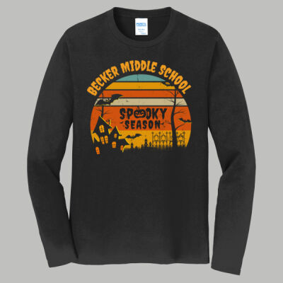 Adult Long Sleeve Shirt - Fall Holidays - Haunted House Thumbnail