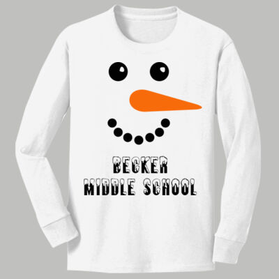 Youth Long Sleeve Shirt - Winter Holidays - Snowman Thumbnail