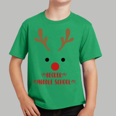 Youth T-Shirt - Winter Holidays - Reindeer Thumbnail