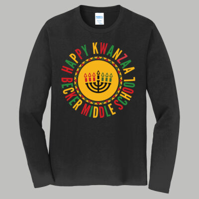 Adult Long Sleeve Shirt - Winter Holidays - Happy Kwanzaa Thumbnail