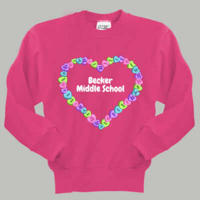 Youth Crewneck - Spring Holidays - Candy Hearts Thumbnail