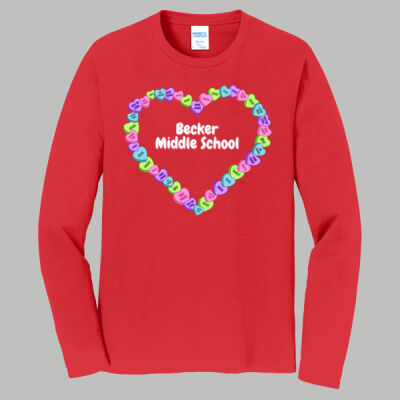 Adult Long Sleeve Shirt - Spring Holidays - Candy Hearts Thumbnail