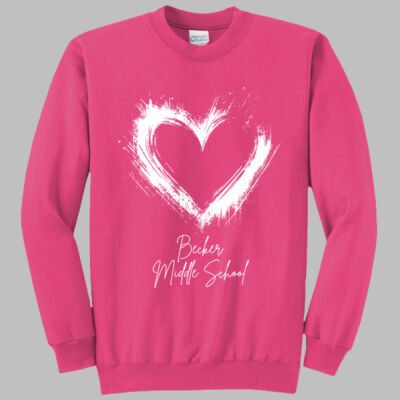 Adult Crewneck - Spring Holidays - Valentine's Heart Thumbnail
