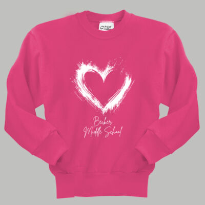 Youth Crewneck - Spring Holidays - Valentine's Heart Thumbnail