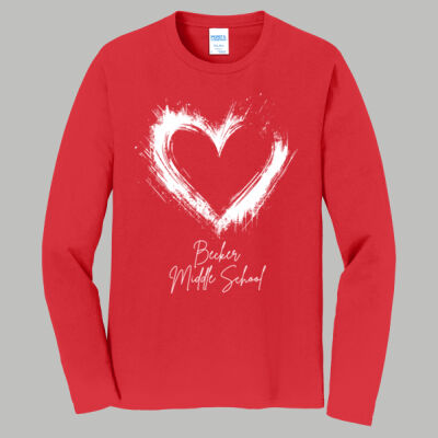 Adult Long Sleeve Shirt - Spring Holidays - Valentine's Heart Thumbnail