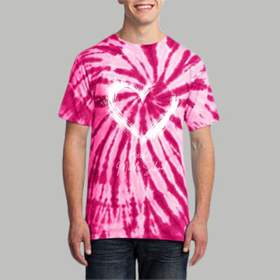 Adult Tie-Dye T-Shirt - Spring Holidays - Valentine's Heart Thumbnail