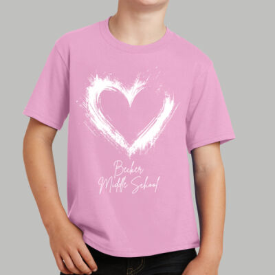 Youth T-Shirt - Spring Holidays - Valentine's Heart Thumbnail