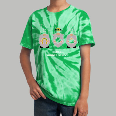 Youth Tie-Dye T-Shirt - Spring Holidays - Leprechauns Thumbnail