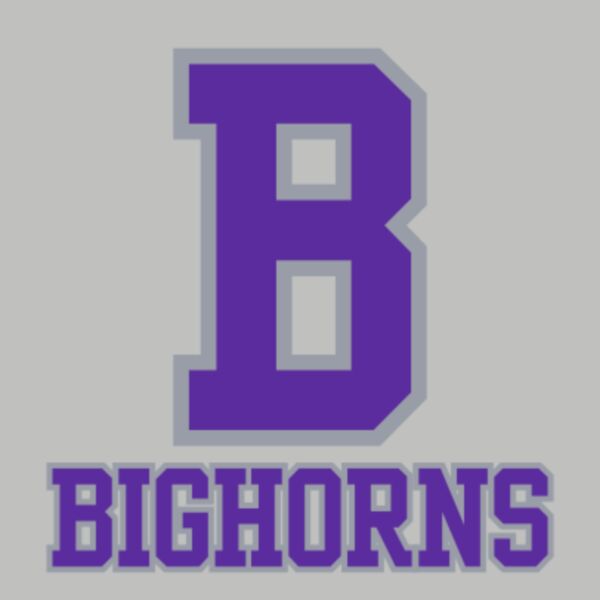 B with Bighorns Purple with Grey Outline Thumbnail