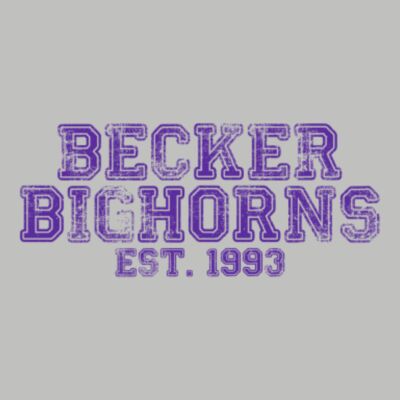 Distressed Becker Bighorns Purple Thumbnail