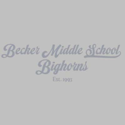 Retro Becker Middle School Bighorns Grey Thumbnail