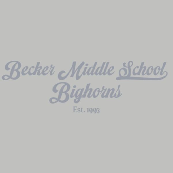 Retro Becker Middle School Bighorns Grey Thumbnail