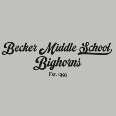 Retro Becker Middle School Bighorns Black Thumbnail
