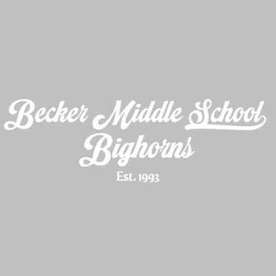 Retro Becker Middle School Bighorns White Thumbnail