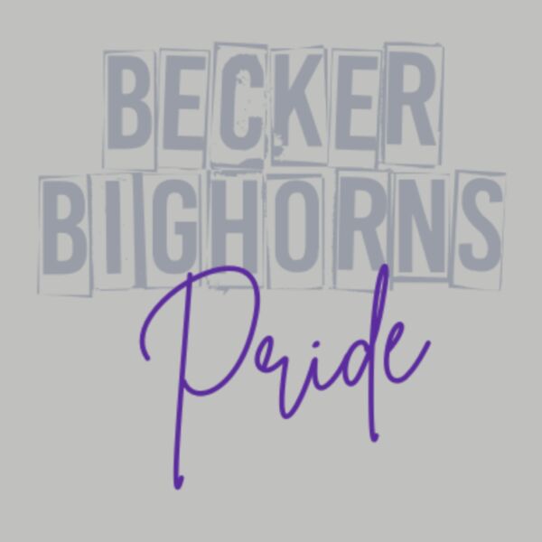 Becker Bighorns Pride Grey & Purple Thumbnail